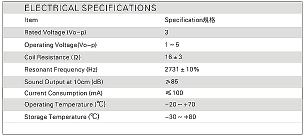 MIMS0945P2700 讯响器 工业信号系统的可靠声音解决方案